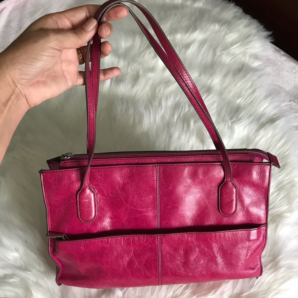 Hobo international red leather shoulder bag - Picture 1 of 8